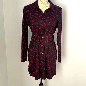 Forever 21 | shirt dress | red and black | size small